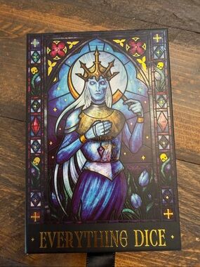Everything Dice Stained Glass "Wraith" Limited Edition Dice Box & Set - NWOT